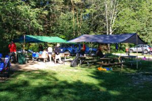 The group sites at Valens are great for large camping groups.