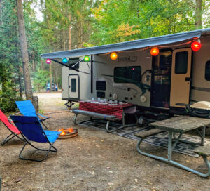 We love the well-treed and private sites at Valens campground.